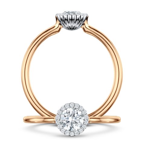 Cannele by Andrew Geoghegan - French inspired mixed metal unique engagement ring - express yourself with AG