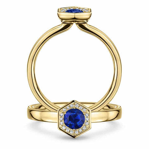 Cannele by Andrew Geoghegan - French inspired mixed metal unique engagement ring - express yourself with AG