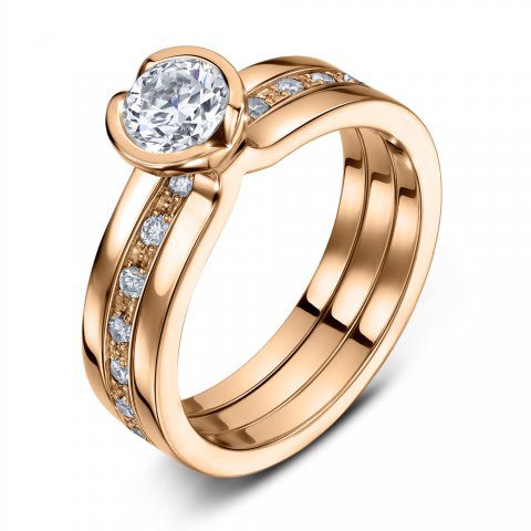 Discover unique engagement rings like the Unity Brilliant in Rose Gold by Andrew Geoghegan